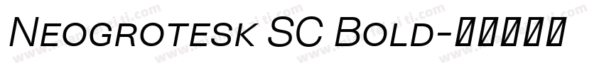 Neogrotesk SC Bold字体转换
